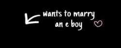 wants to marry an eboy